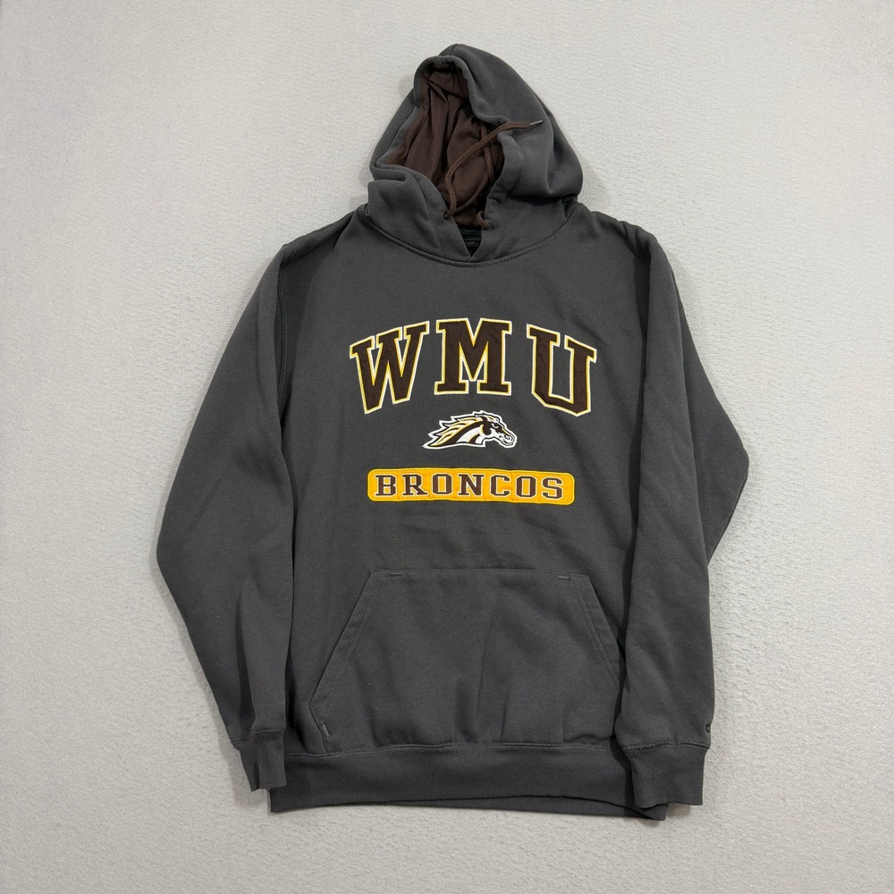 Colosseum Hoodie Mens Medium Gray WMU Broncos Pullover Sweatshirt NCAA College